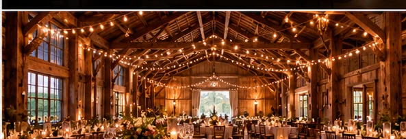 Illustrative historic farm & barn event setting